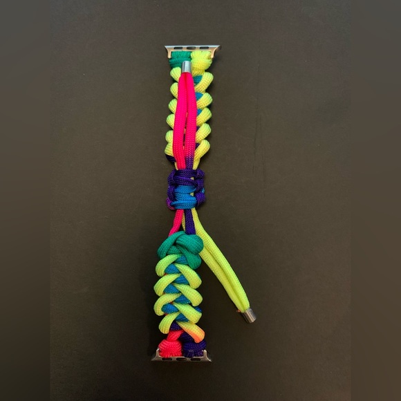 Rainbow bungee iPhone watch band - Picture 3 of 3
